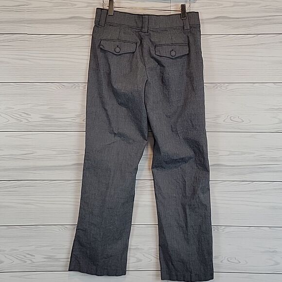 Lee platinum label straight leg trousers in blue grey Women's Size 4 short - Picture 9 of 14